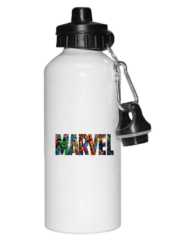 Puodelis Marvel logo herojai